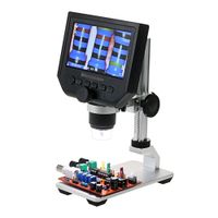 Microscope, KKmoon 600X 4.3" LCD Display 3.6MP Electronic Digital Video Microscope Portable LED Magnifier for Mobile Phone Maintenance QC/Industrial/Collection Inspection