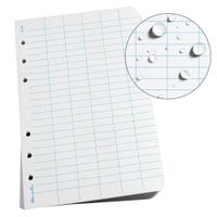 Rite in the Rain Weatherproof Loose Leaf Paper, 4 5/8" x 7", 32# White, Level Pattern, 100 Sheet Pack (No. 312)
