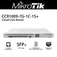 MikroTik CCR1009-7G-1C-1S+ Cloud Core Router RouterBoard 10/100/1000 Ethernet 7 Ports gigabit SFP