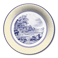 X&O Paper Goods Spode Giallo Decorative Disposable Paper Plates , 8 ct. 10.5'' D