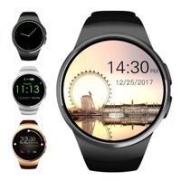 Bluetooth Smart Watch, 1.5 inches IPS Round Touch Screen Smartwatch with SIM Card and TF Card Slot with Sleep Monitor, Heart Rate Monitor and Pedometer for iOS and Android (Black)