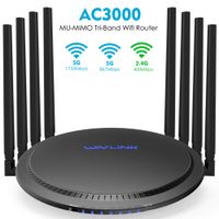 WAVLINK WiFi Router AC3000 Wireless Tri-Band Gigabit Router/High Speed WiFi Range Extender,4K Streaming and Gaming with USB 3.0 Ports Wireless Internet Router