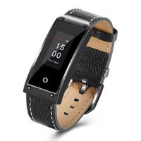 smart watch LYQ Luxury Color Screen Blood Pressure Sleep Heart Rate Monitor Fitness Tracker Waterproof Sports Pedometer Smart Bracelet, Music for iOS Android (Four Colors Optional)