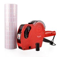 Wild-us MX5500 EOS Red 8 Digits Pricing Gun Kit with 7,000 Labels & Spare Ink