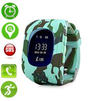 Jsbaby Kids Smart Watch for Children Girls Boys Digital Watch with Anti-Lost SOS Button GPS Tracker Smartwatch Great Gift for Children Pedometer Smart Wrist Watch for iOS Android (Black)