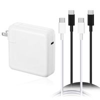 BatPower 87W USB-C Power Adapter Charger for 2016 2017 2018 2019 MacBook Pro 15-inch Touch Bar Two Four Thunderbolt 3 Ports Apple A1719 A1708 87W Power Supply PD USB C Laptop Type C Connector