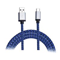 GBSELL USB-C USB 3.1 Type C Male Data Charge Charging Cable For ZTE Zmax Pro Z981 (Blue)