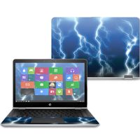 Mightyskins Skin Compatible with Hp Pavilion X360 14" (2017) - Lightning Storm | Protective, Durable, and Unique Vinyl Decal Wrap Cover | Easy to Apply, Remove, and Change Styles | Made in The USA