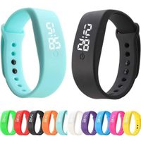 liwei18 Silicone LED Watch,Children Adjustable Sport Bracelet Watch,LED Digital Wrist Watch for Sports Gym Running,7.9 x 0.4inch