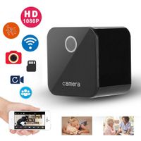 1080P HD WiFi USB Camera Wireless Home IP Security Camera with Night Vision, Motion Detection, Remote Monitoring and Intercom for Indoor Security, Nursery, Pet Monitor(Black)