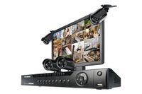 Wireless security system with wireless night cameras and monitor