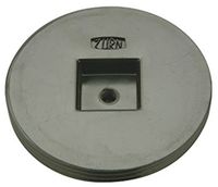 Zurn CO2490-A35 Countersunk Cleanout Plug, 3.5 Inch IP ABS Plug,Grey