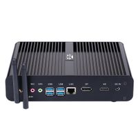 Partaker B16 Fanless Mini PC, Slim Desktop Computer, Intel i7-8550U 8th Gen. 4 Cores CPU, No Ram No Storage,4K 4096x2304, HDMI, DP, WiFi, Aluminum Alloy Case