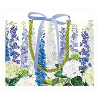 Caspari Delphiniums Small Gift Bag - 1 Each