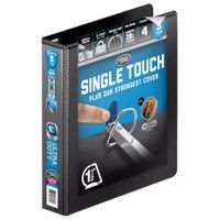 Wilson Jones 3 Ring Binder 1-1/2 Inch, Ultra Duty D-Ring View Binder with Extra Durable Hinge, Customizable, Black (W86661)