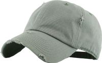 KBE-Vintage MOS Vintage Washed Cotton Dad Hat Baseball Cap Polo Style
