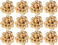 The Gift Wrap Company 12 Count Decorative Confetti Gift Bows, Medium, Gold (12/pkg) Pkg/1