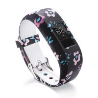 Kanzd Replacemet Silicone Watch Band Strap for Garmin VivoFit Jr/Jr 2 Kids' Fitness (P)