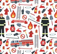 Firefighter Wrapping Paper Party Gift Wrap - Folded Flat 30 x 20 Inch - 3 Sheets