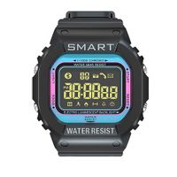 EX16 Rugged Waterproof Sports Smart Watch for Men Women Bluetooth Smartwatch with Activity Tracker Pedometer Steps Calories Counter Stopwatch Long Battery Life Compare for iOS & Android (T-BLU)