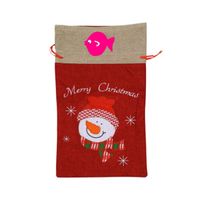 VAbBUQBWUQ Fish Vector Art Santa Clause Drawstring Candy Goody Toy Gift Stocking Bag Holiday Wrapping Party Favors Presents Decorations