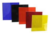 American Educational Gelatin Color Filter, 4" Length x 4" Width (Pack of 5)