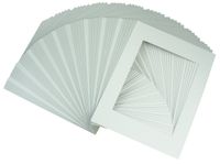 Golden State Art, Acid Free, Pack of 50 White Pre-Cut 11x14 Picture Mat for 8.5x11 Photo with White Core High Premier Bevel Cut Mattes