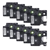 WonderTec 10 Pack Replace DYMO D1 40913 S0720680 Labeling Tape 9mm Black on White Compatible for DYMO LabelManager 160, LabelManager 210D, LabelManager 280, LabelManager 450D (3/8" x 23' 9mm x 7m)