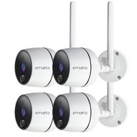 xmartO 1080P Full HD Wireless Security Camera (4 PCS 1080P PIR Wireless Cameras)