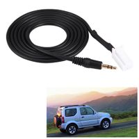Acouto Car Audio AUX Input Cable Adapter 8pin Plug 3.5mm Jack for Suzuki Swift Vitra Jimny