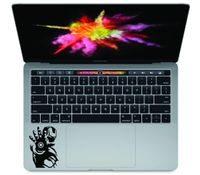 Die-cut Decal Vinyl Sticker Iron Man Superhero for Macbook Laptop Car (Black)