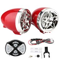 Motorcycle FM Bluetooth Radio, Waterproof Motorcycle BT Audio MP3 FM Radio Stereo Speakers Sound System