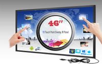 LCD/LED 10 Touch IR Overlay Touch Screen Frame Panel Interactive 46" 16:9 - No Glass