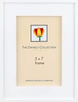 Dennis Daniels Step Molding Frame; 5"x7"; White Color Finish