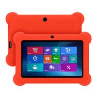GBSELL Silicone Gel Protective Back Case Cover For 7 Inch Android Tablet Q88 (Red)