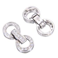 2pcs Sterling Silver Enhancer Clasp Connector for Pearl Gemstone Bead Necklace Bracelet Jewelry Craft Making SS378
