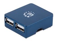 MANHATTAN Hi-Speed USB Micro Hub, 4 Ports (160605)