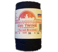 Catahoula, 100% Tarred Nylon Twine, Abrasion and Rot Resistant Multi-Purpose Braided Twine (#36 1/4 lb)