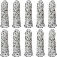 Cut Resistant Finger Cots Level 5A Protection Finger Cots Cut Resistant Protection Finger Sleeves for Kitchen, Work, Sculpture, Unisex, Anti-Slip, Reusable