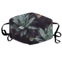 Succulents Potted Dust Mask,Washable and Reusable Cleaning Gardening Outdoor Activities Warm Windproof Mask