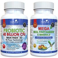 MULTIVITAMINS & PROBIOTIC Twin Pack - Liquid Multivitamins & Minerals & 40 Billion CFU Probiotics