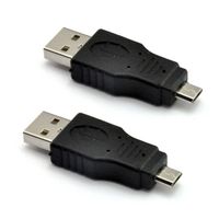 UCEC USB 2.0 Adapter - A-Male To Micro-Male - Black (2 Pack)