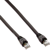 Hubbell HI615AA HI-IMPACT Series Patch Cord, CAT6, RJ45-RJ45, 15' Long, Black