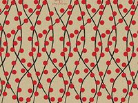 Pack Of 240, Woodland Garland Kraft Kraft Recycled Christmas Printed Tissue Paper 20" X 30" Sheets Made In USA