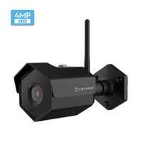 Amcrest 4MP IP Camera WiFi UltraHD Wireless Outdoor Security Camera Bullet - IP67 Weatherproof, 98ft Night Vision, 4-Megapixel (2688 TVL), IP4M-1026B (Black) (Renewed)