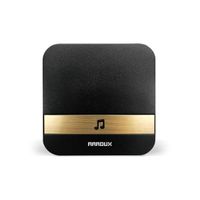 Arroux Wireless Doorbell Chime Plug & Play 250m (800ft) Wirelss Connection to Doorbells Input (Black)
