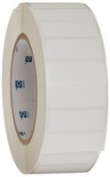 Brady THT-155-490-3 1.625" Width x 0.6" Height, B-490 Polyester, Matte Finish White Freezerbondz Thermal Transfer Printer Label (3000 per Roll)