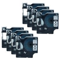 GREENCYCLE 8 PK Black on White Label Tape Compatible for Dymo D1 45803 S0720830 3/4 Inch LabelManager 500TS Labeling Maker