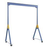 Vestil AHSN-6-15-16 Knock-Down Adjustable Steel Gantry Crane, 6000 lb. Capacity, 15' x 16', Blue