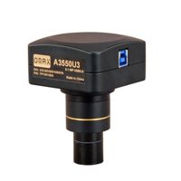 OMAX 5MP USB3.0 Digital Camera for Microscope with 0.01mm Calibration Slide (Windows 8 & 10, Mac OS X, Linux Compatible)